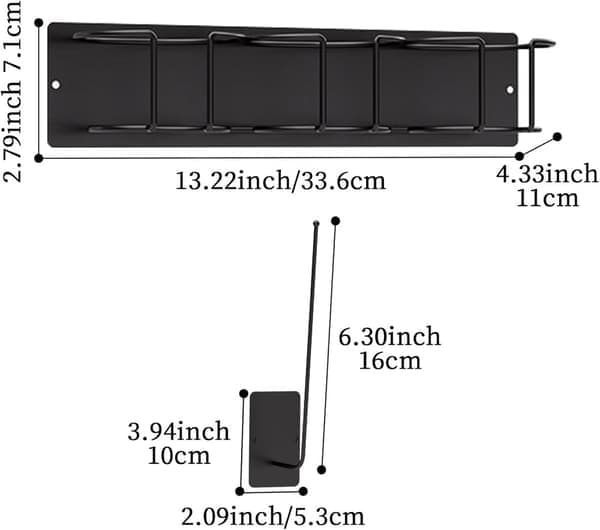 Refrigerator Storage - Magnetic 3-pack for Water Bottles and Lids - Space-saving for Kitchen Counter