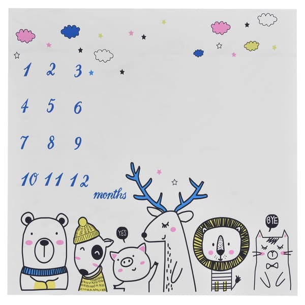 Baby Photography Cloth Polyester Cute Cartoon Pattern Exquisite Beautiful Blanket Background