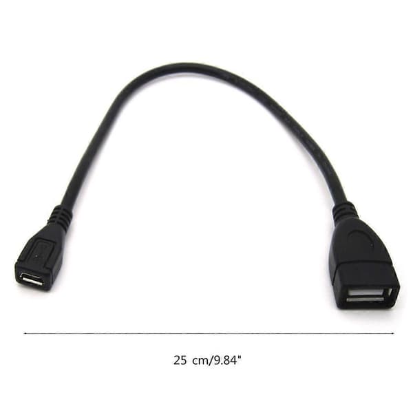 USB 2.0 Hun til Micro USB Hun Kabel Dataoverførselskonverter til Telefon_tfrf