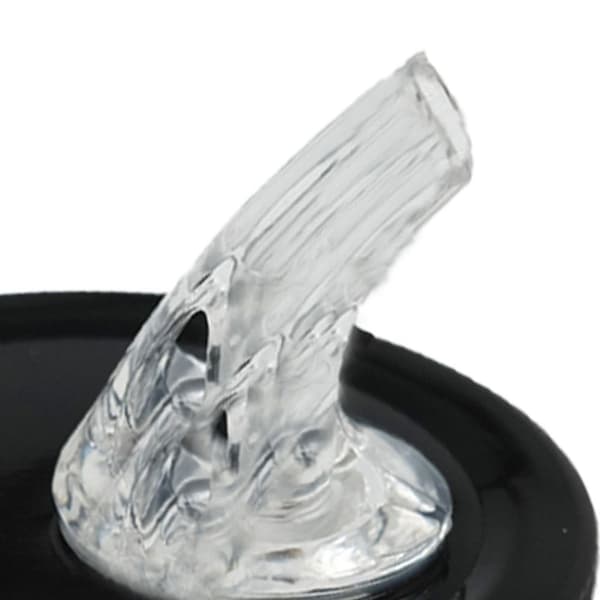 Free-flowing mason jar pourer black