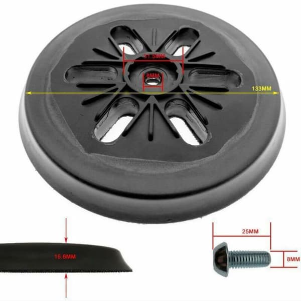 Random orbital sander Bosch GEX 150 AC, PEX 15 AE, GEX 150 Turbo 150 mm sanding pad with screws