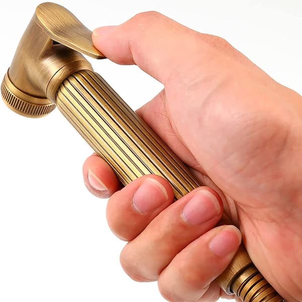 Toalettspray Set Antik Bidéspruta Mässing Bidéspruta Väggmonterad Hand Bi