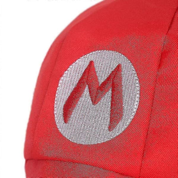 2 stk Super Mario Luigi Hat - Børnetøj - Velegnet til Karneval og Cosplay 52-54 cm G