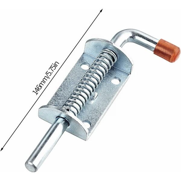 4 st Trailer Modification Accessories Zipper Pull 10mm Thick Trailer Handle Spring Buckle UTV Trailer Lock (Silver, One Size)