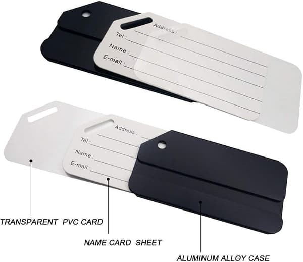 Aluminium bagasjelapper for metallbagasje reiseidentifikasjon dev