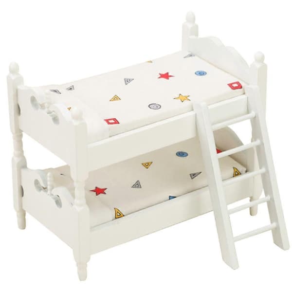 Dukkehus Mini Køjeseng Model Dukkehus Senge Model Dukkehusmøbler