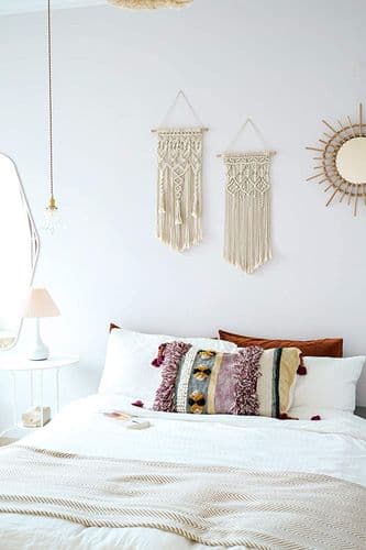 Wall Hanging Boho Decor Chic Woven Geometric Wall Art