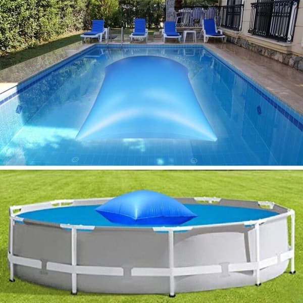 Winter Pool Pillow 1.2x1.2m Inflatable Square Float 2 Pieces Compatible with Above Ground Pools Antifreeze Cover Accessories