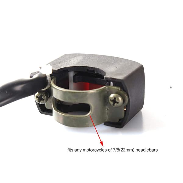 Universal Motorcycle ON OFF Button Switch Handlebar Fog Light Switch DC 12V LED Headlight