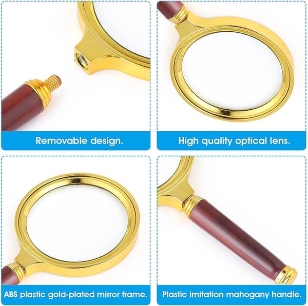 10x Handheld Reading Magnifier for Elderly Reading Welding Inspection