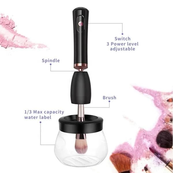 USB Genopladelig Makeupbørste Renser - Renser Makeupbørster