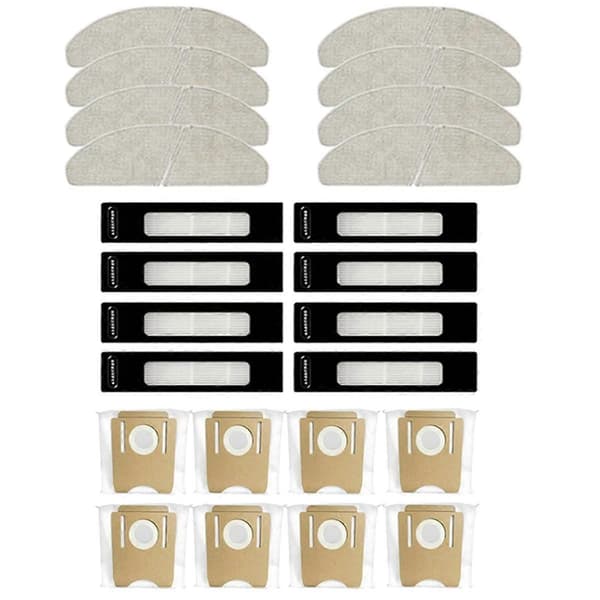 For S8, S8 Plus / CLIEN T24 Erstatningsreservedeler Tilbehør Hepa Filter Moppeklut Støvpose_tfrf