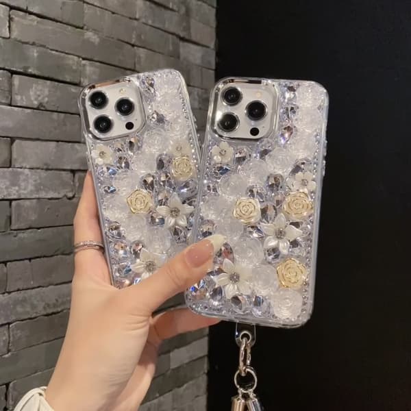 iPhone Mobilskal - Diamantroseblomst Telefoncover iPhone 11 Phone Case iPhone 11