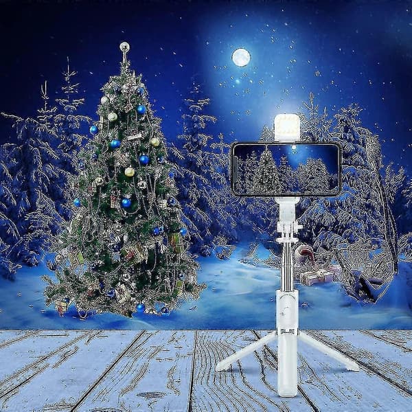 Selfie Stick Tripod with Remote Control, With LED Ring Light, Detachable