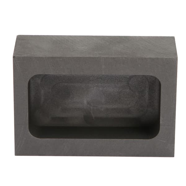 Rektangulær grafitbarreform Hurtig opvarmning Køling Metalsmelteform til støbning raffinering 5,6 x 3,8 x 2 cm