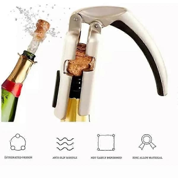 Champagneflaskeåbner Proptrækker Vinprop til Mousserende Vinåbner Proptrækker i æske