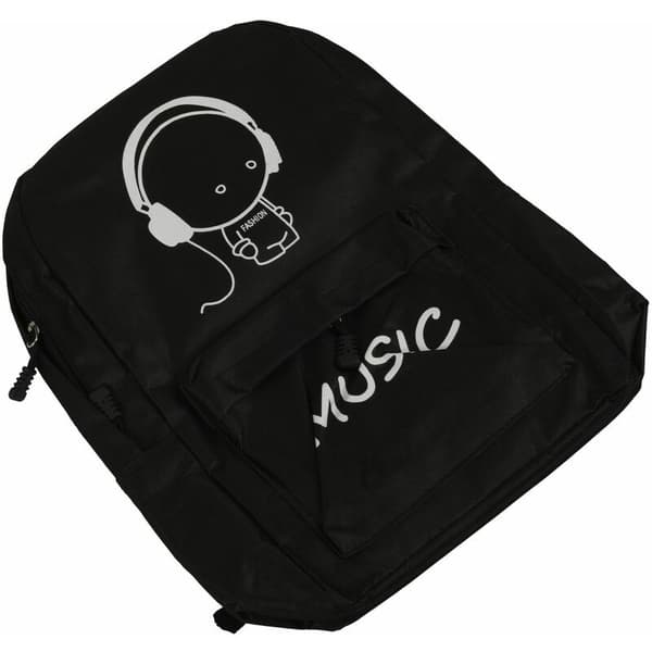Noctilucent taske Unisex fluorescerende skoletaske Studenterrygsæk (E)