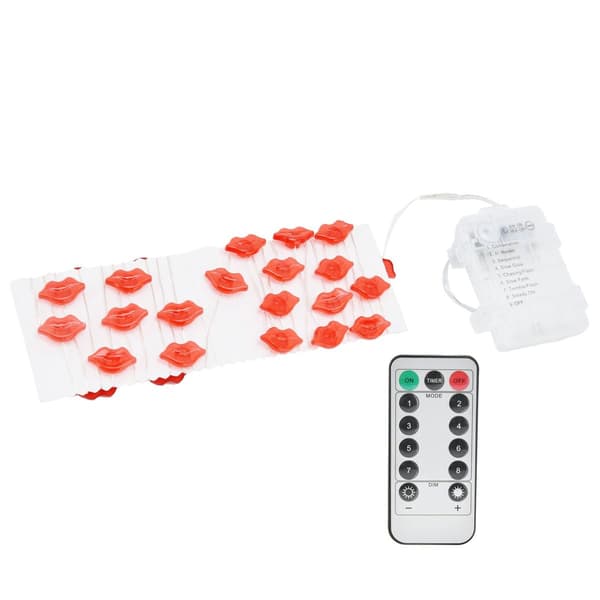 Leppeformede 30 LED-lyslenker 3 meter kobbertrådlys for KLB