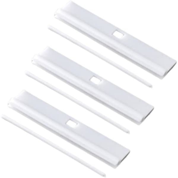 Vertical Blind Hangers 5 \" (127mm) Replacement White Hangers for Slats DIY Adjustable Vertical Blind Accessories 20-pack.