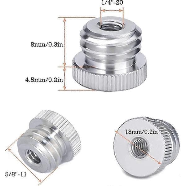 1/4\"-20 til 5/8\"-11 1/4\" til 5/8\" gjenget adapter for Bosch lasernivå stativadapter
