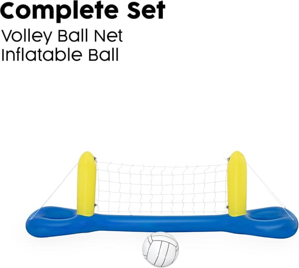 Inflatable Volleyball | Pool Toy, Complete Volleyball Set, Inflatable Ball and Net