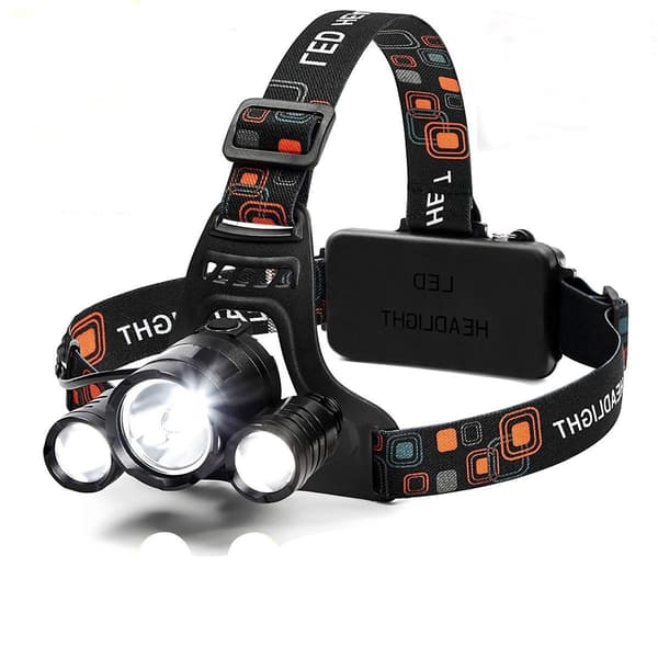 Pandelampe, stærkeste 6000 lumen LED-arbejdslampe 18650 USB KLB