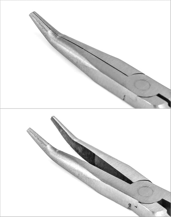 Taivutetut kärkipihdit, pitkät kärkipihdit, 280 mm / 11 tuumaa, 25 asteen taivutus
