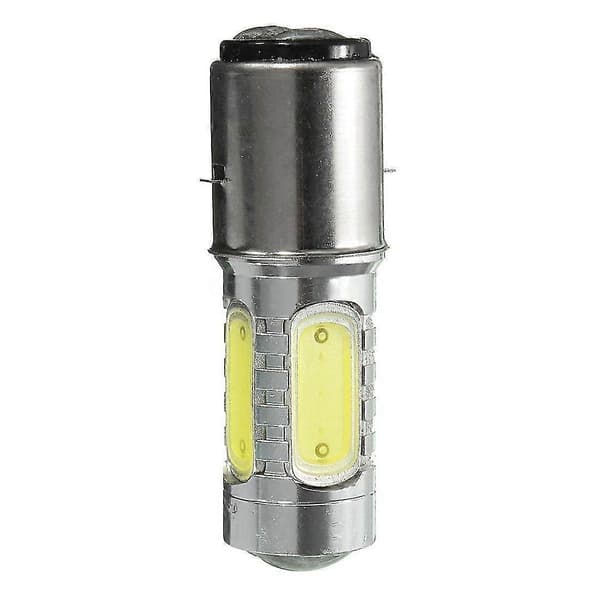 12v Ba20d H6 4 Cob Led White Bulb For Motorcycle Moped Atv Headlight
