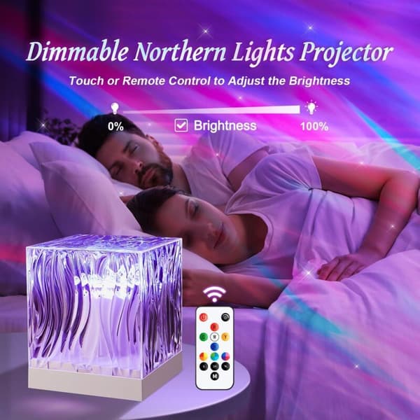 LED Starry Sky Projector with 16 Light Effects Remote Control Timer 3D Lava Lamp Aurora Light Compatible with Kids Room Night Light
