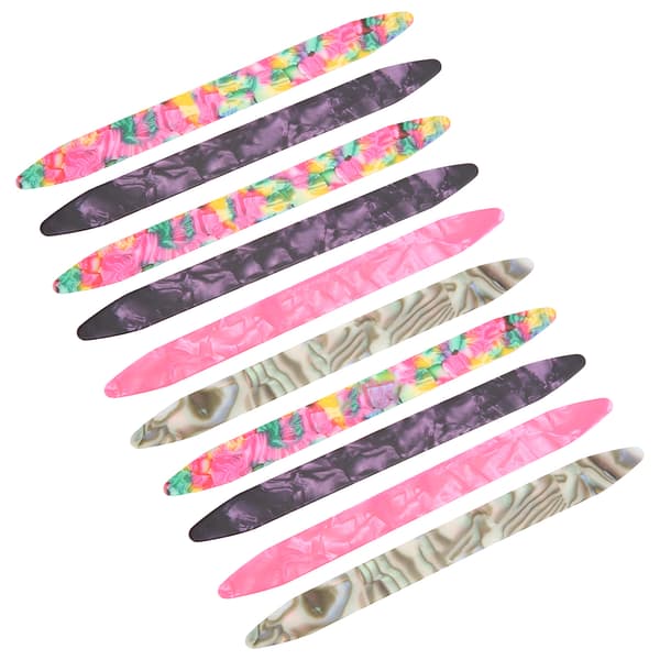 10 Pieces 0.71mm Oud Picks Celluloid Flexible Picks Replacement for Plucked Instruments