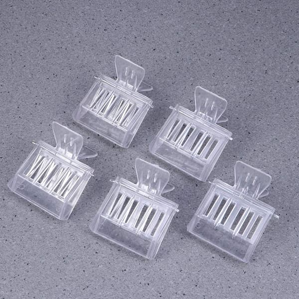 5 Pcs Plastic Clips Compatible Queen Bee Cell Catcher (Transparent) Durable