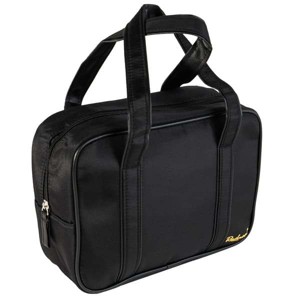 Sort makeupsæt med stor og lille makeuptaske