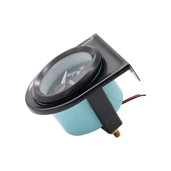 Bil Vandtemperaturmåler 40–120 °C – 52mm Sort LED-skive – Nem Installation – Rustfrit Stål