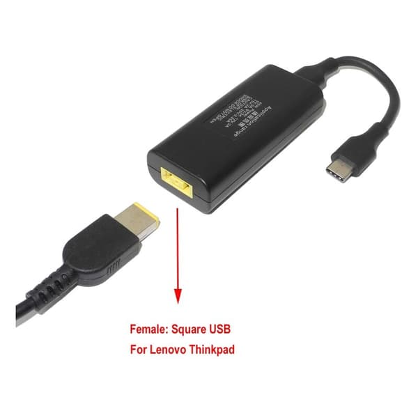 45W bærbar strømadapterstik DC-adapteropladerkonverter til Lenovo Hp 4.8X1.7Mm hun til USB Type C hanadapter