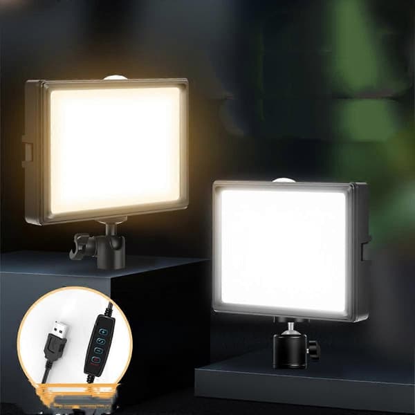 Kameralampe LED Videolampe Panel Fyldlys Fuld farveudgang Bløde Videolys