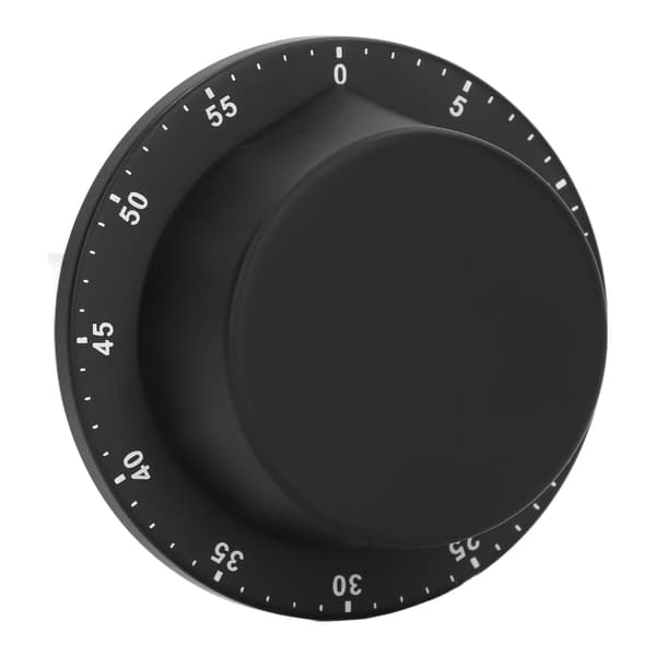 Køkken mekanisk timer 304 rustfrit stål magnetisk sugekok madlavning timer ur sort