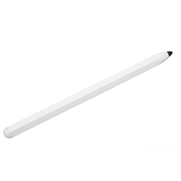 Universal Stylus Pen High Sensitivity Soft Fiber Tip Aluminum Alloy Tablet Stylus With 2 Replaceable Tips for Mobile Phone White