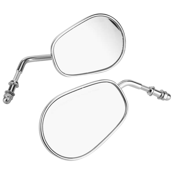 Pair Motorcycle Rearview Mirrors Handle Bar End Mount Fits for Touring Glide 96-17