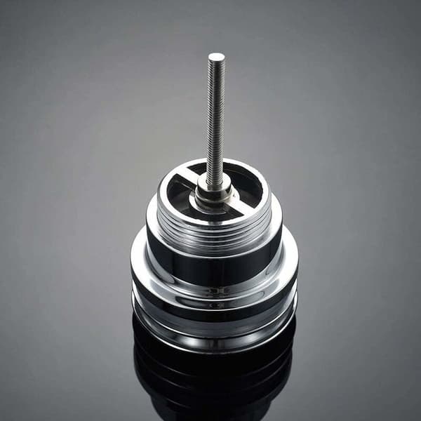Pop-up waste for basin, Push-open metal waste, Chrome