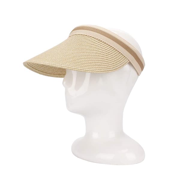 Dame Stor Brett Strand Halm Golf Solhatt Sommercaps
