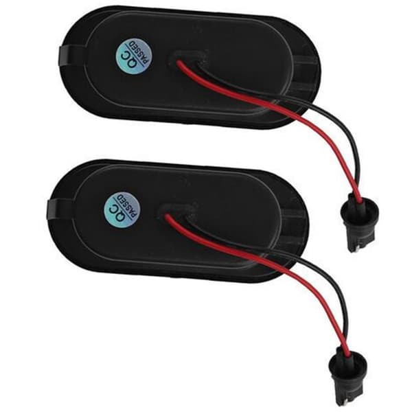 2 stk dynamiske LED-blinklys erstatning for VW Golf/Passat/Polo - Svart