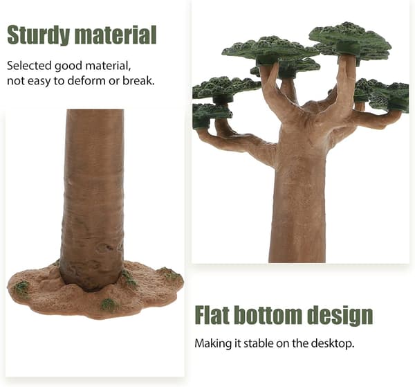 Mini Baobab Tree Model PVC Sisal Tree Table Tree Models Ornaments
