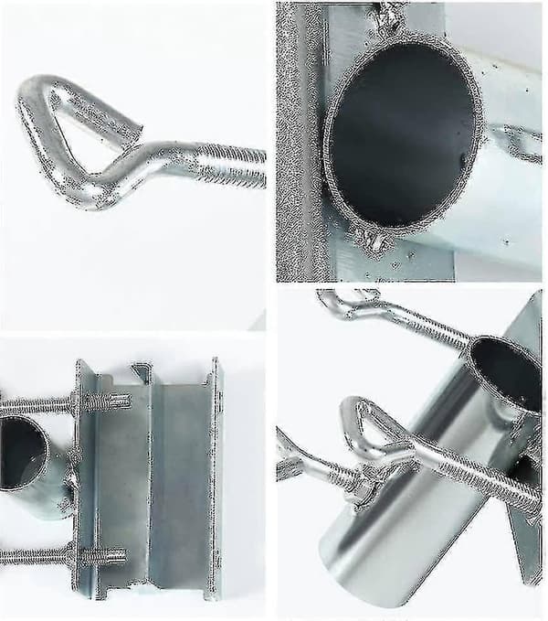 Umbrella Stand, Parasol Holder Balcony Railing, Balcony Umbrella Stand 1 pc - silver