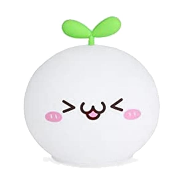 CAPRICE LED Night Light, USB Rechargeable Cartoon Silicone Bedside Lamp with Touch Sensor, Portable Colored Night Light, D