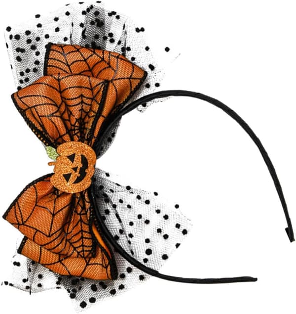 Slør Hårbånd, Halloween Hårklemme, Halloween Hodeplagg, Hårpynt, Gresskar, Jack o' Lantern