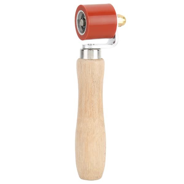 1.1 inch Silicone Hand Pressure Roller 2-Way Bearing 260°C High Temperature Resistant Welding Tool (Red)