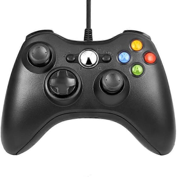USB-controller til Xbox 360 med ergonomiske skulderknapper
