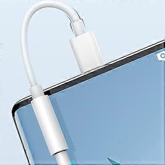 USB C till 3,5 mm ljudadapterkabel Typ C till 3,5 mm hörlursadapter Headset ljudadapterkabel för telefon Silver Silver Silver