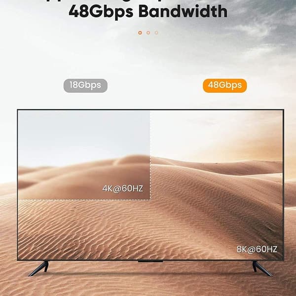 Erittäin nopea 8K 60Hz HDMI-kaapeli 1m, Highwings