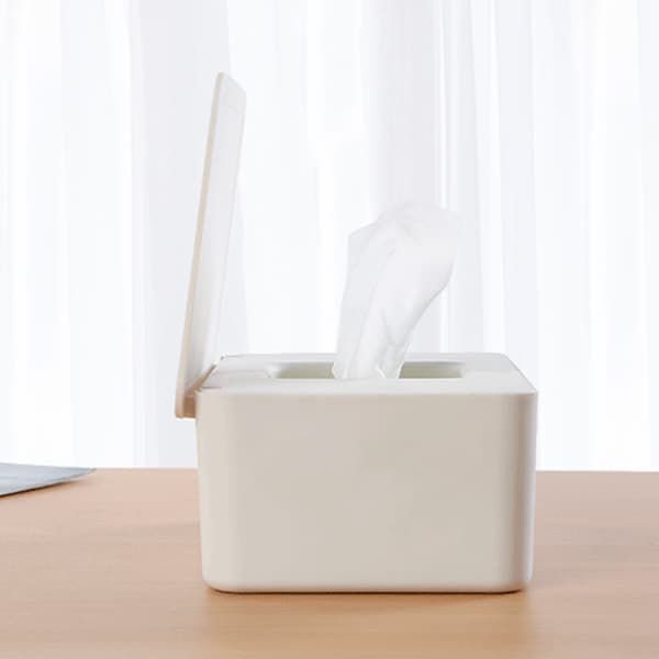 Multifunctional Mask Box Organizer Sealed Moistened Wipe Box For Living Room Kitchen Grey Grey